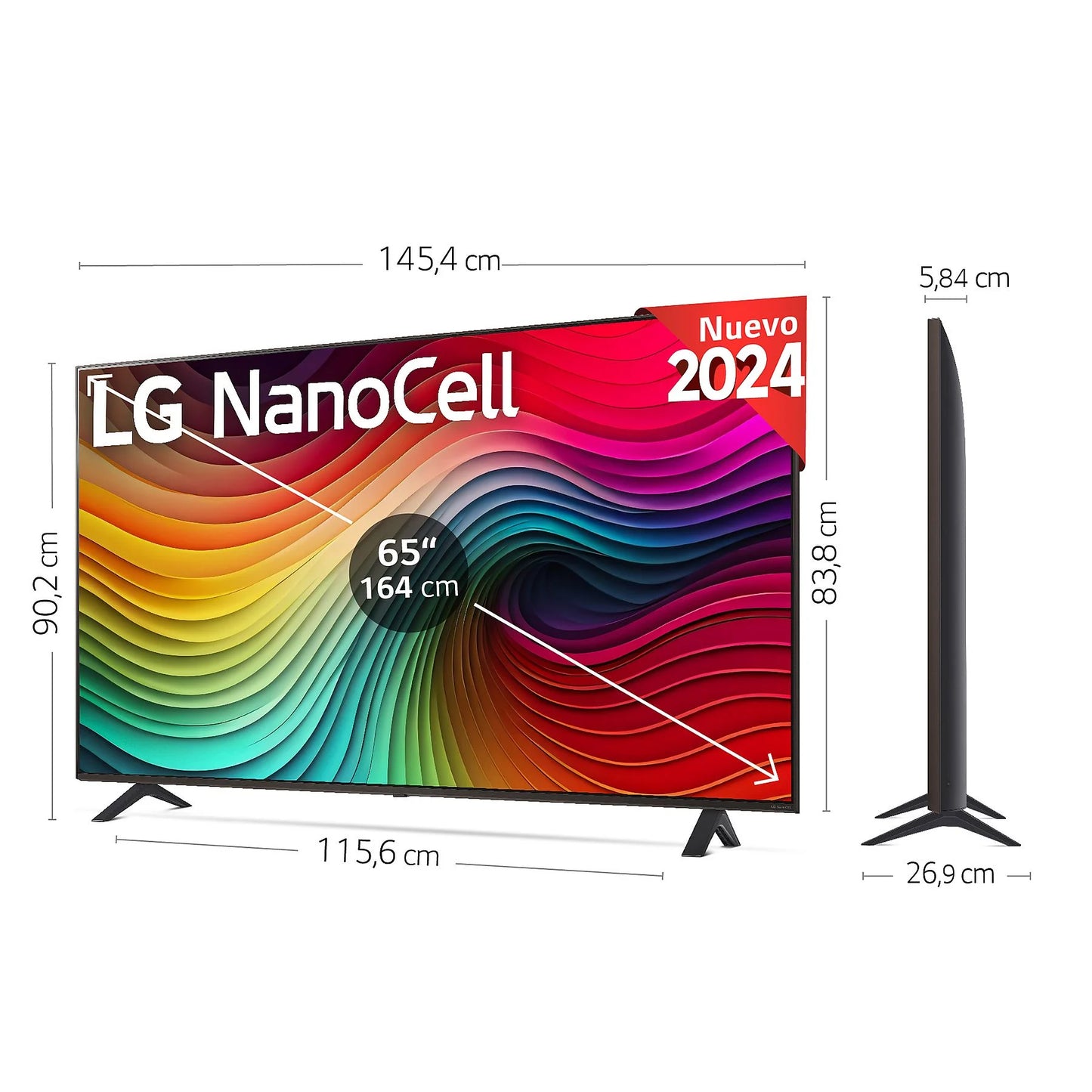 Televisión LED Smart TV 65" 65NANO82T6B LG
