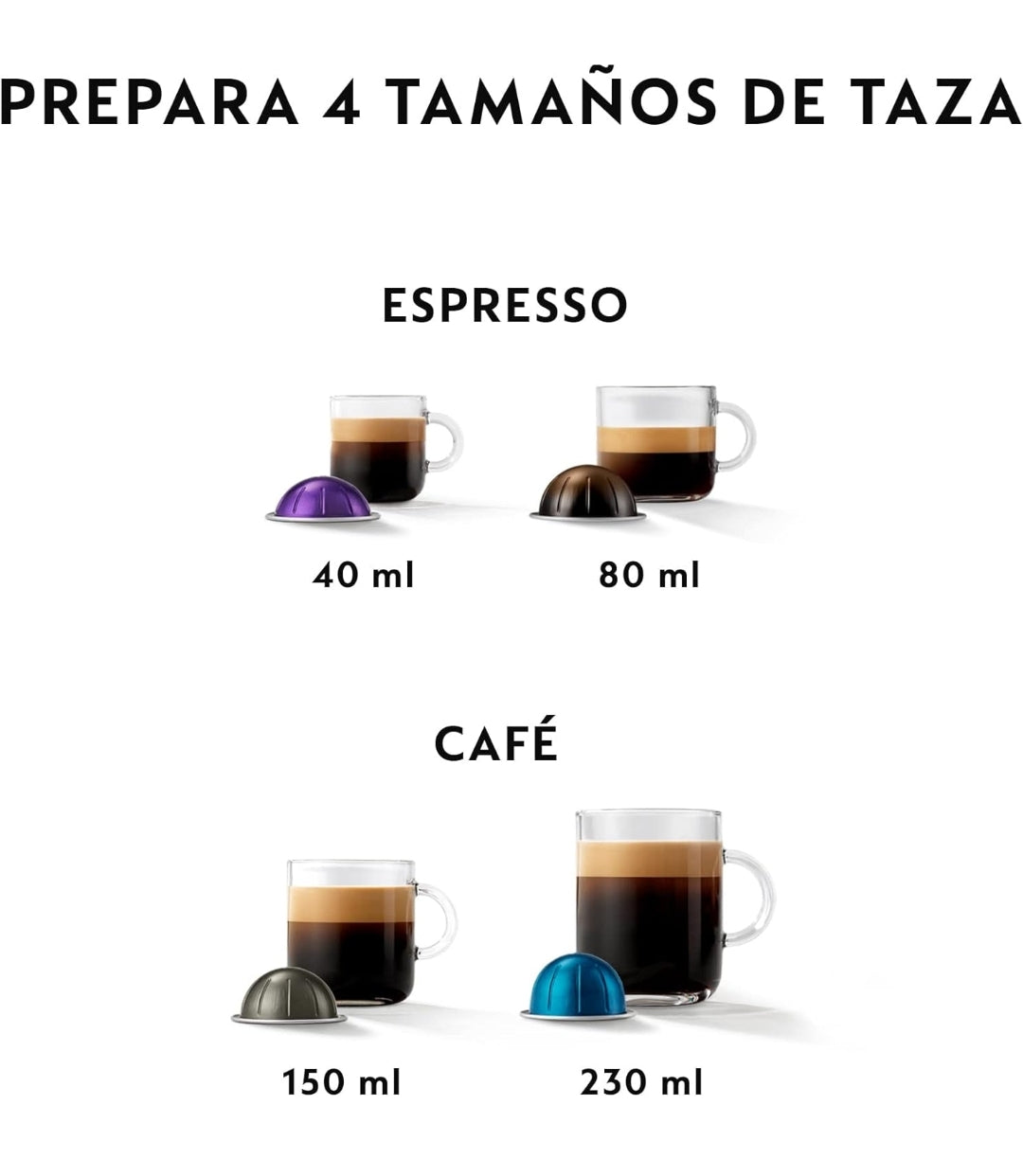 Cafetera de cápsulas De'Longhi Nespresso Vertuo Pop
