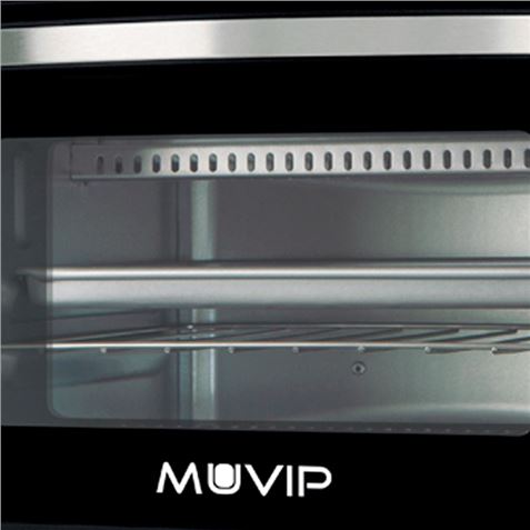 Horno de sobremesa inox/negro 650W Muvip