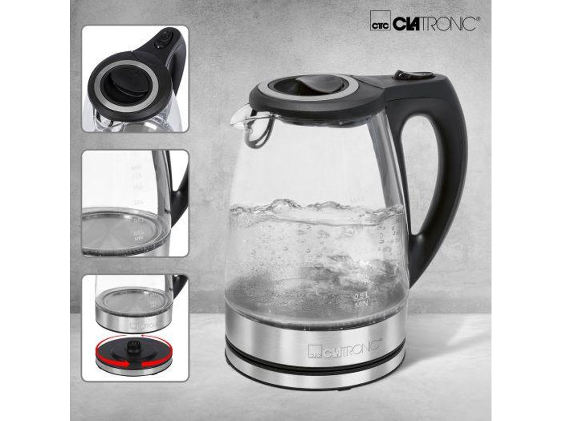 Hervidor de agua 1,7L Clatronic