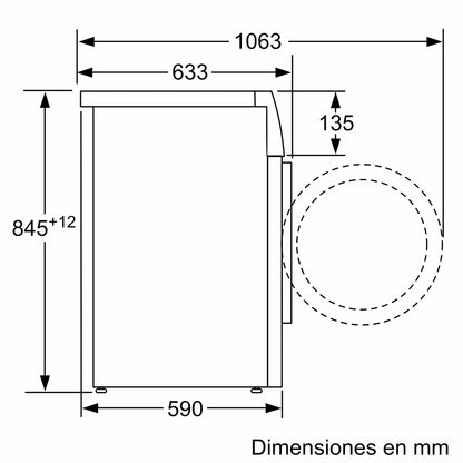 Lavadora 9KG Bosch modelo WAU28T40ES