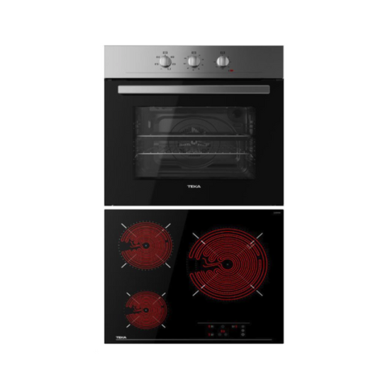 Conjunto pack horno + placa vitrocerámica Teka (modelo horno HE715 / Placa TB6315)